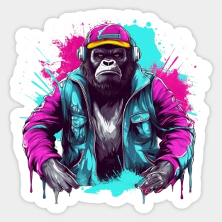 DJ - Gorilla Sticker